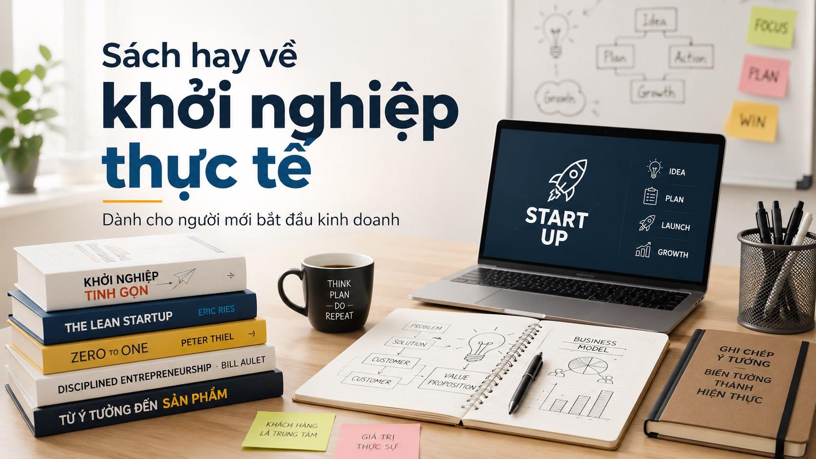 Sách khởi nghiệp thực tế: đọc để bớt sai trước khi đổ tiền làm kinh doanh