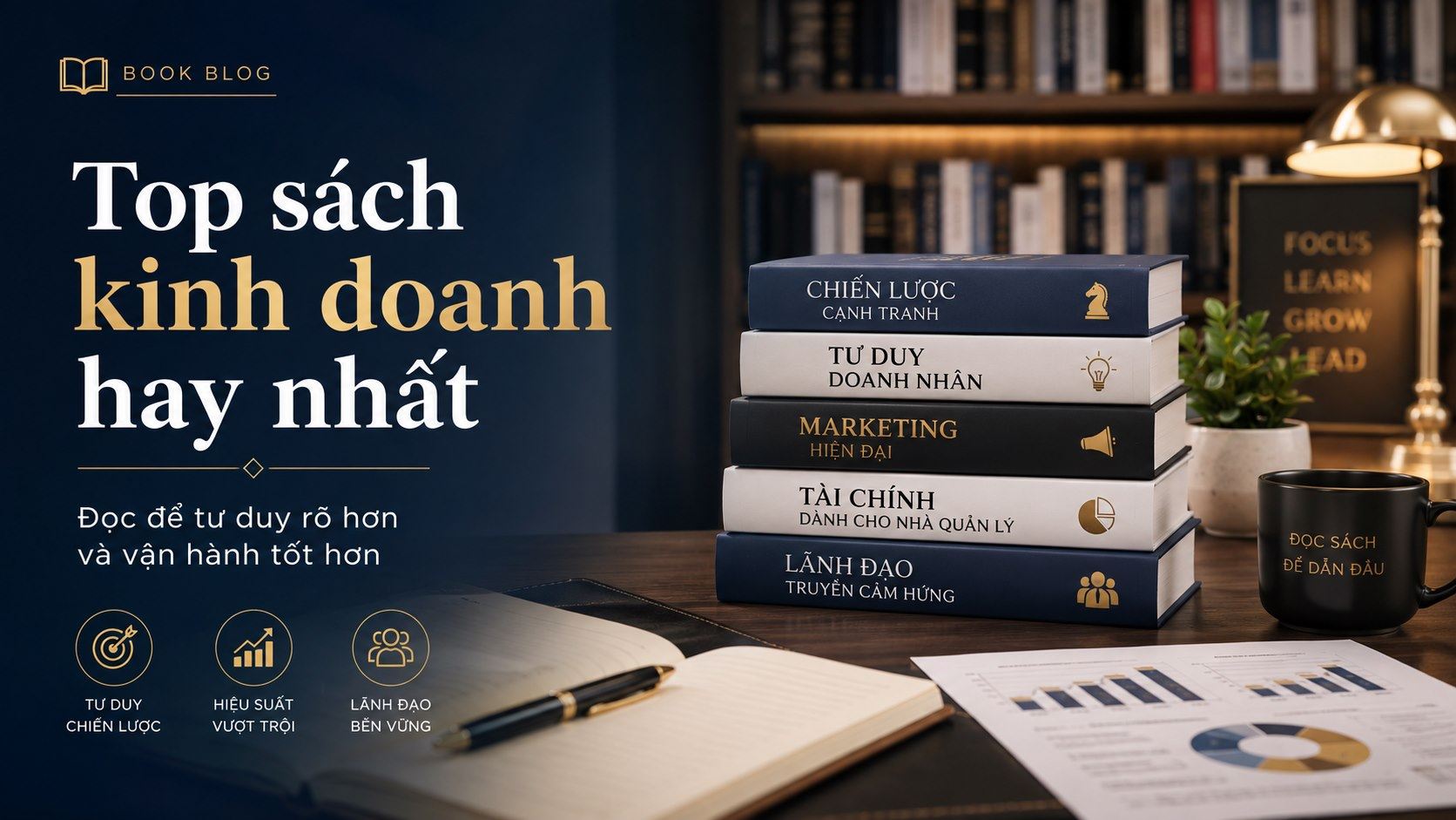 Sách kinh doanh nên đọc cho người làm chủ: chọn theo vấn đề, không theo danh tiếng