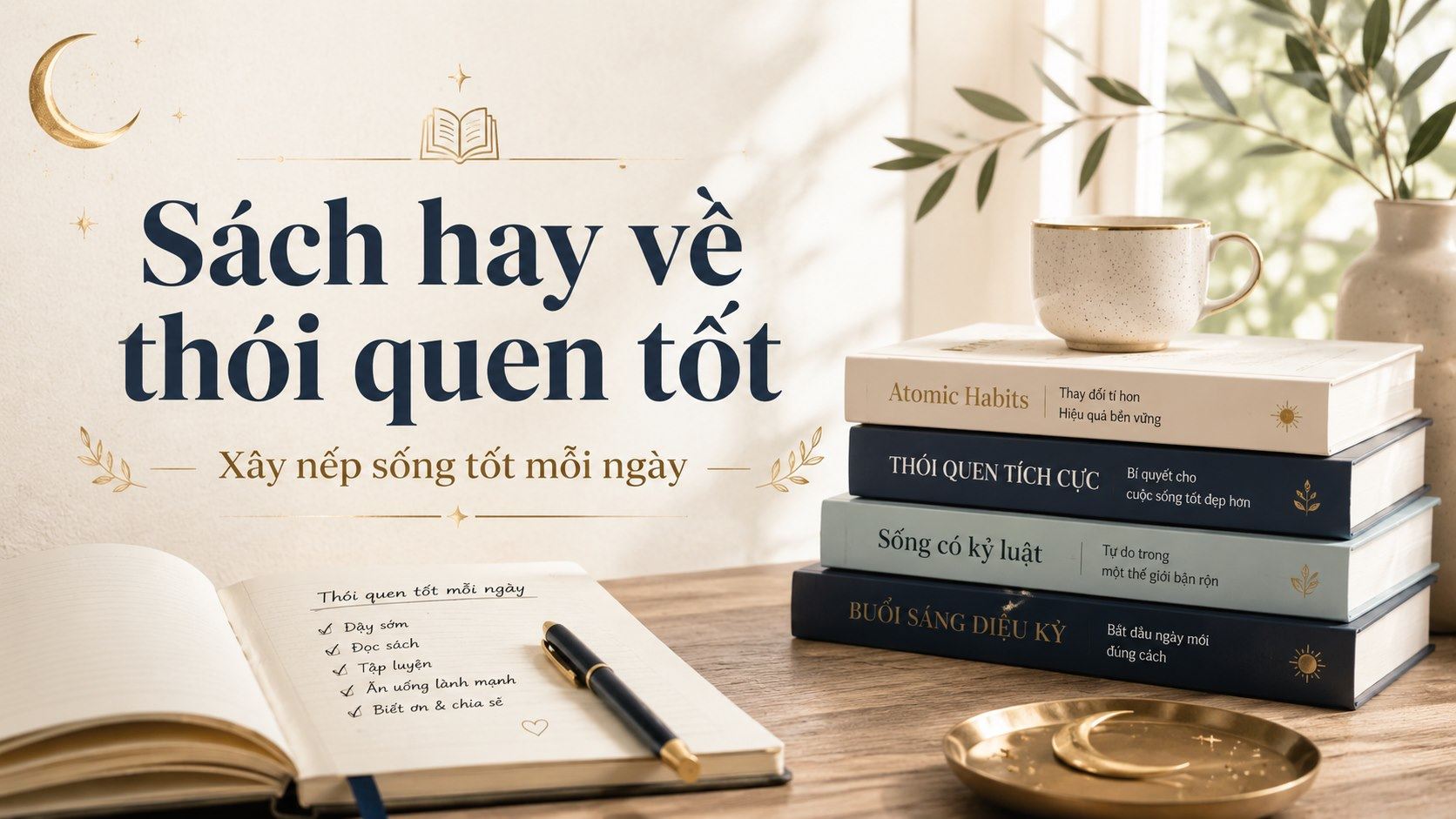 Sách về thói quen tốt: nên đọc cuốn nào để thật sự thay đổi, không chỉ hứng lên vài ngày?